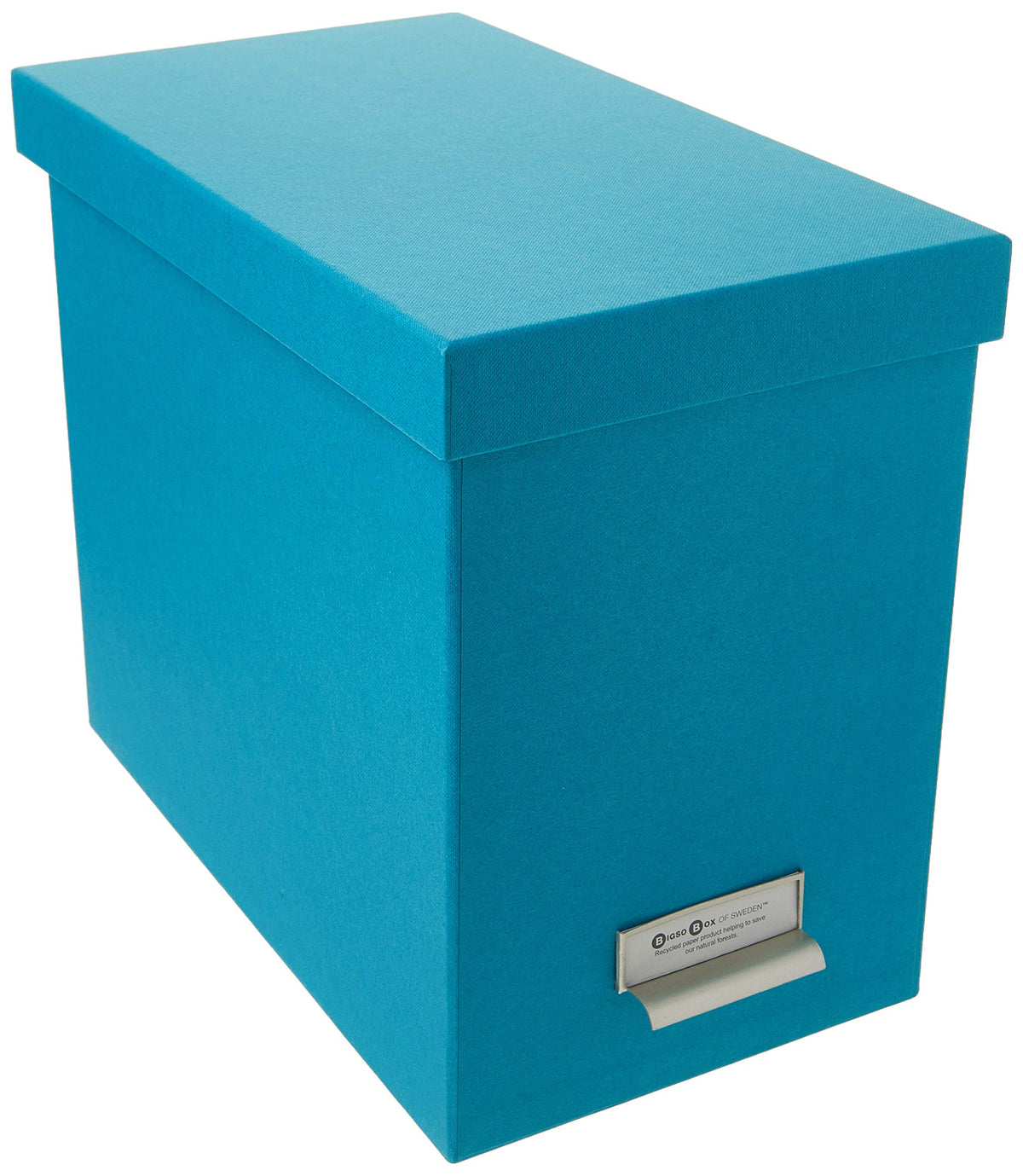 Bigso John Fiberboard Label Frame Desktop File Storage Box - Document Organizer for Important