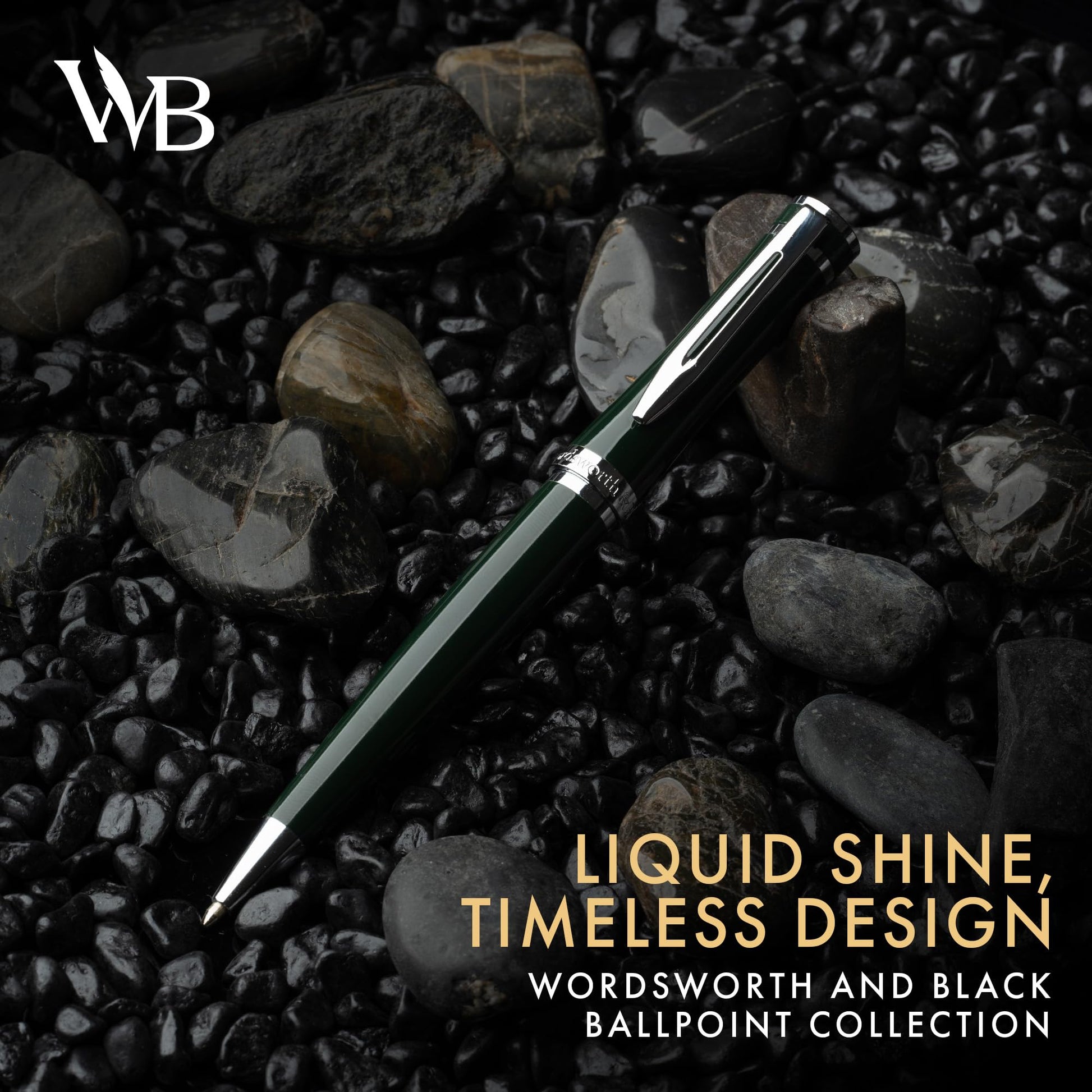 Wordsworth & Black Set Bolígrafo Recargable de Lujo para Escritura, Verde