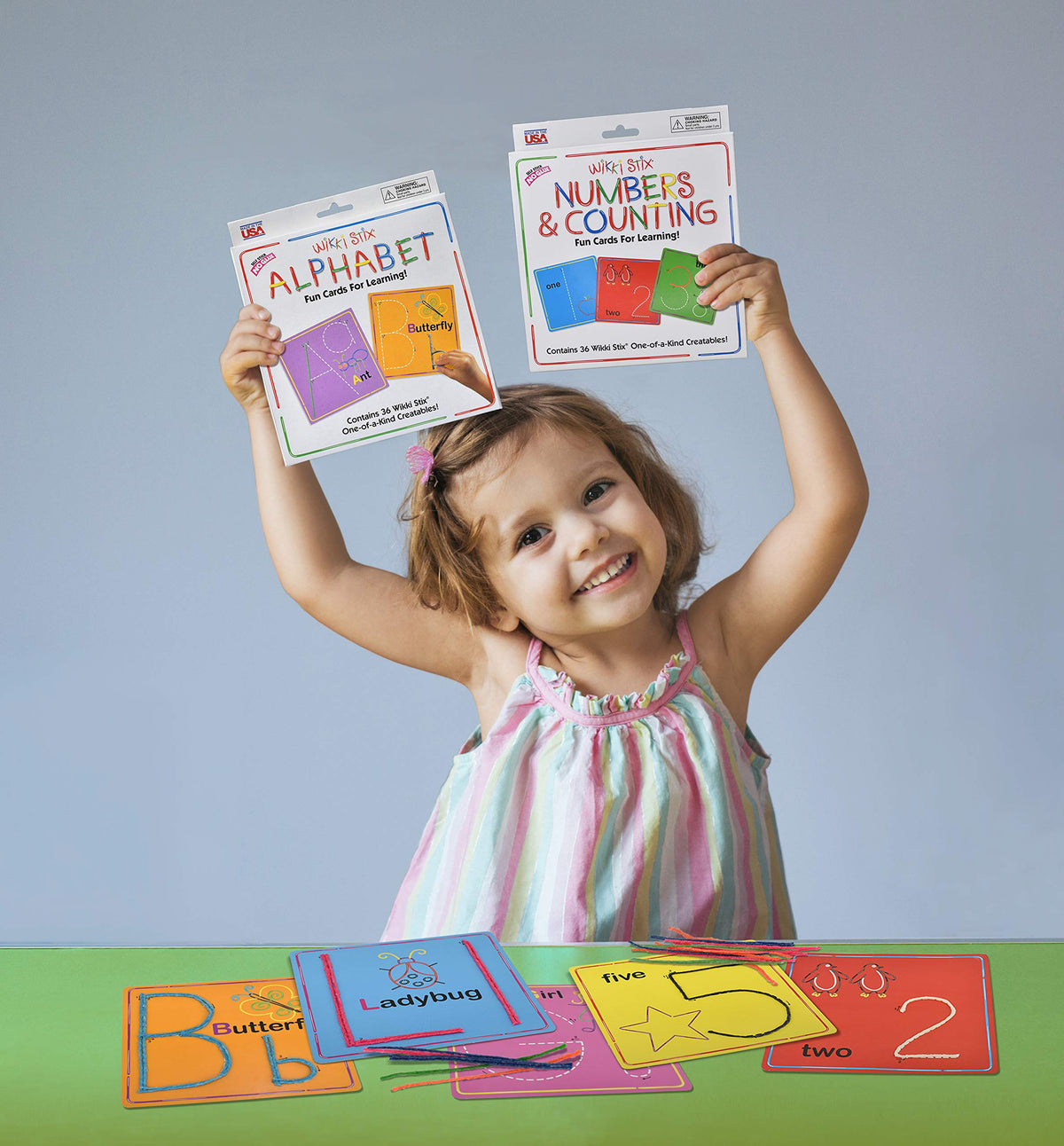 Wikki Stix Alphabet Cards Set – Hands-On ABC Letter Formation Learning Toy for Preschool &