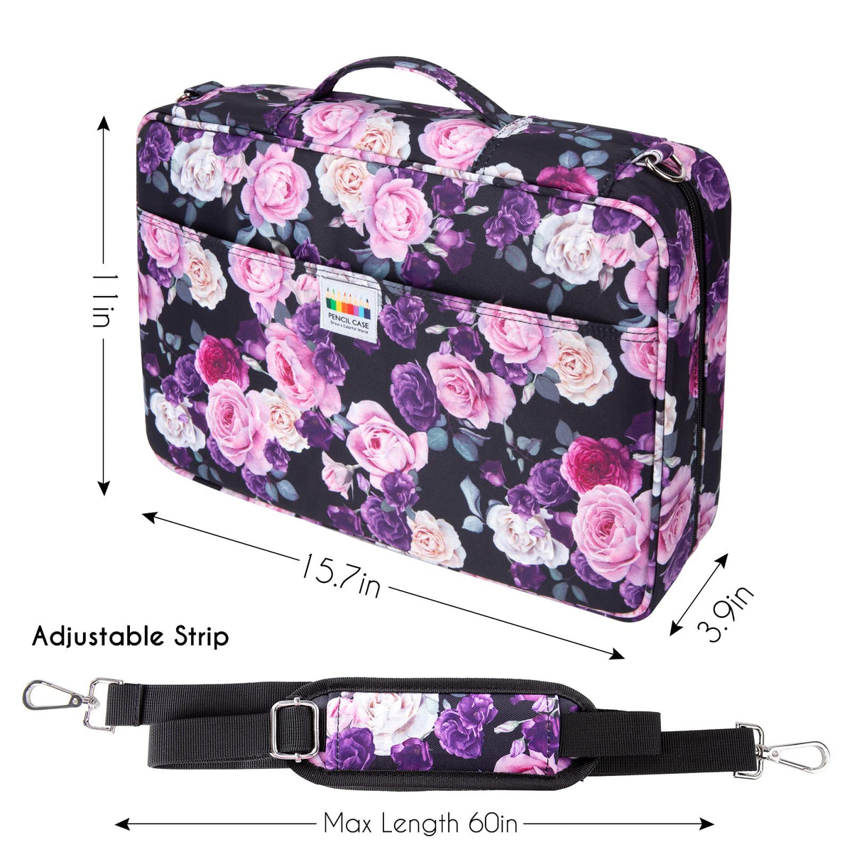 YOUSHARES 480 Slots Colored Pencil Case - Big Capacity Pen Case Organizer with Multilayer Holder