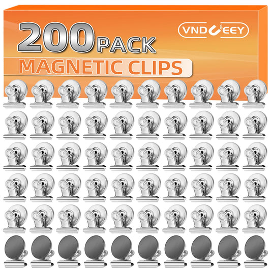 VNDUEEY 200 Pack Fridge Magnets Refrigerator Magnets, Strong Magnetic Clips Heavy Duty, Magnet