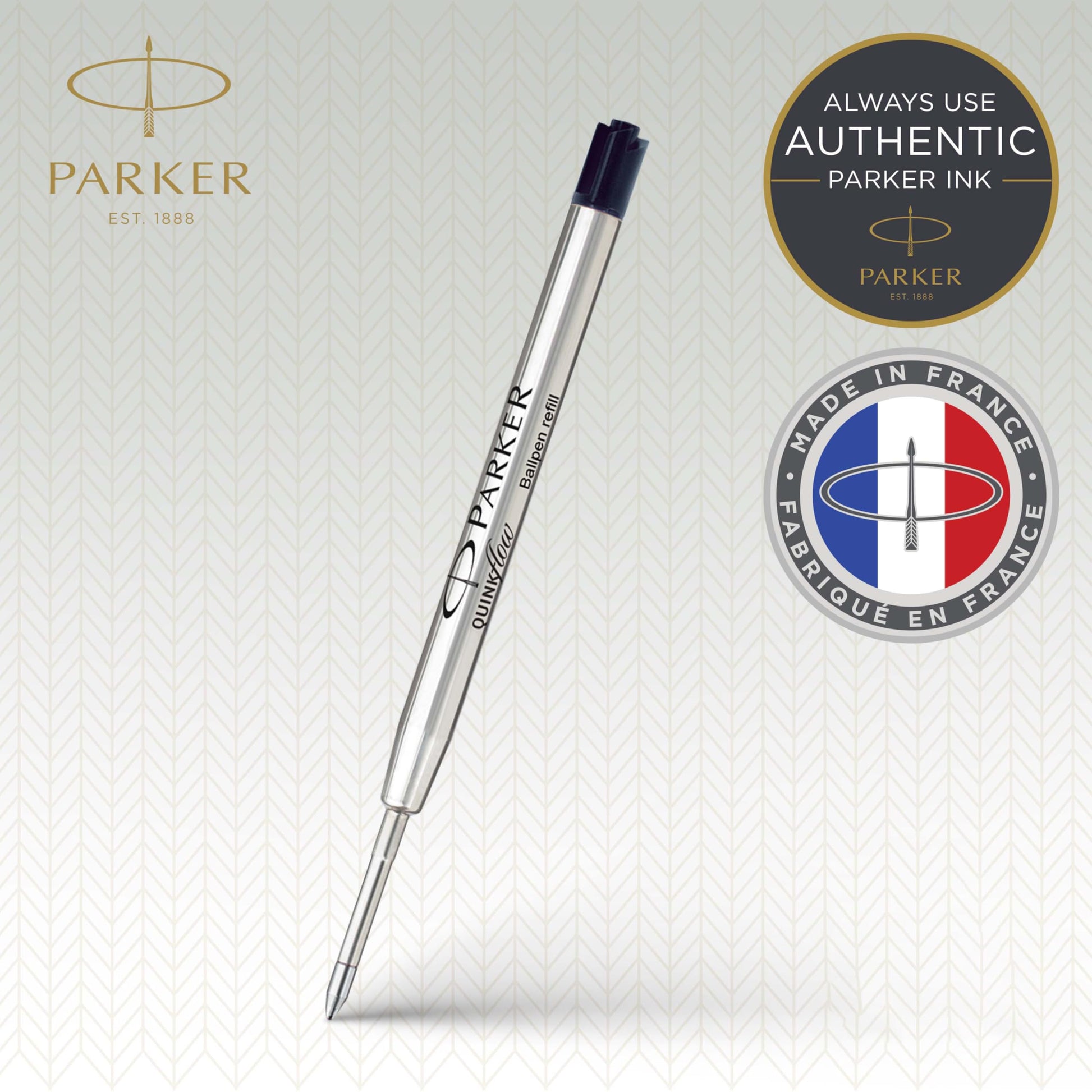 Parker Quink Ball Pen Refill Broad Nib, Black