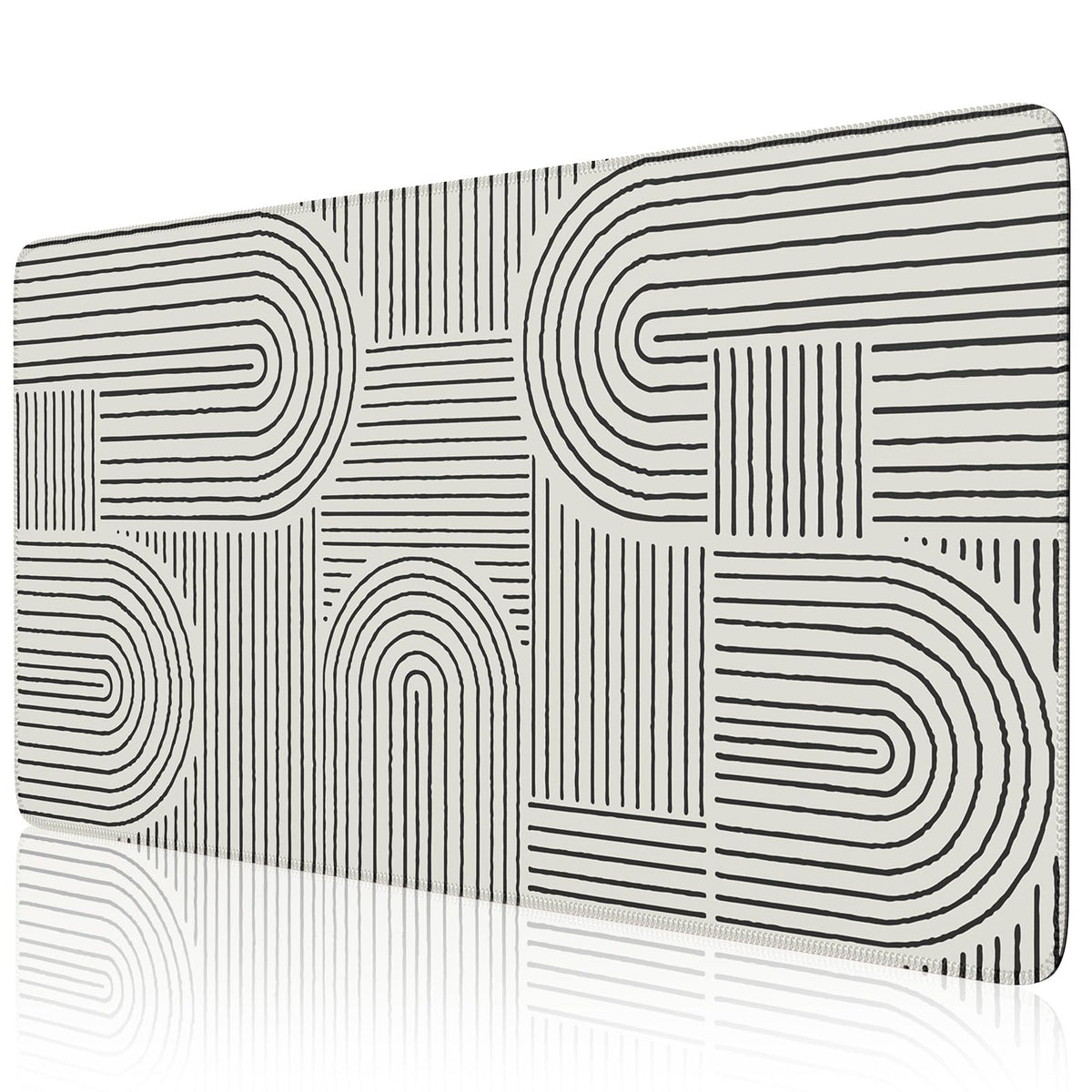 iCasso White Desk Matt for Desktop, Cute Desk Pad Mat, White