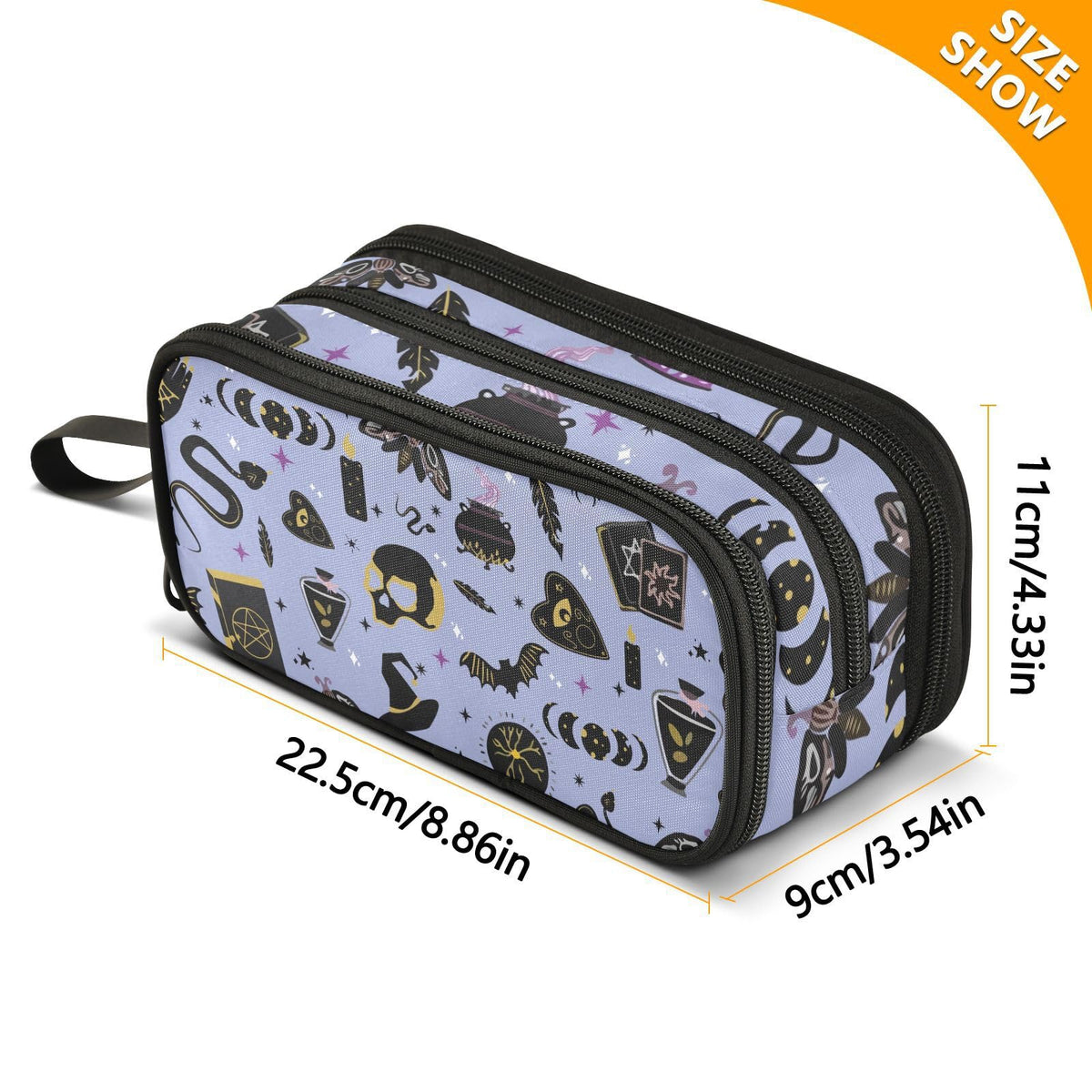 XUWU Witch Large Capacity Pencil Case Pencil Pouch Pen Box