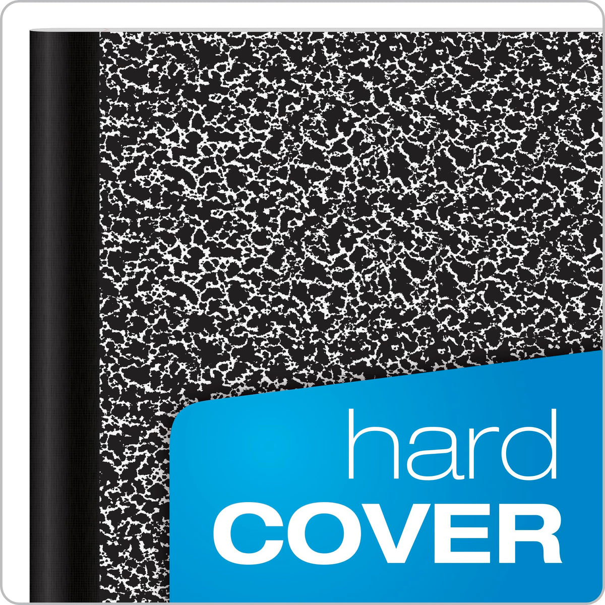 Oxford Marble Composition Book, 9 3/4 X 7 1/2 Inches, Wide Rule, Paperback, 100 Sheets, White