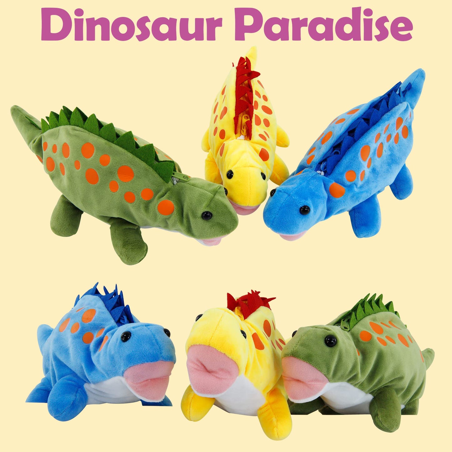 Plush Pencil Case for Kids, BB FUNHOUSE 3D Pencil Pouch for Boy Medium Storage Pen Bag for School