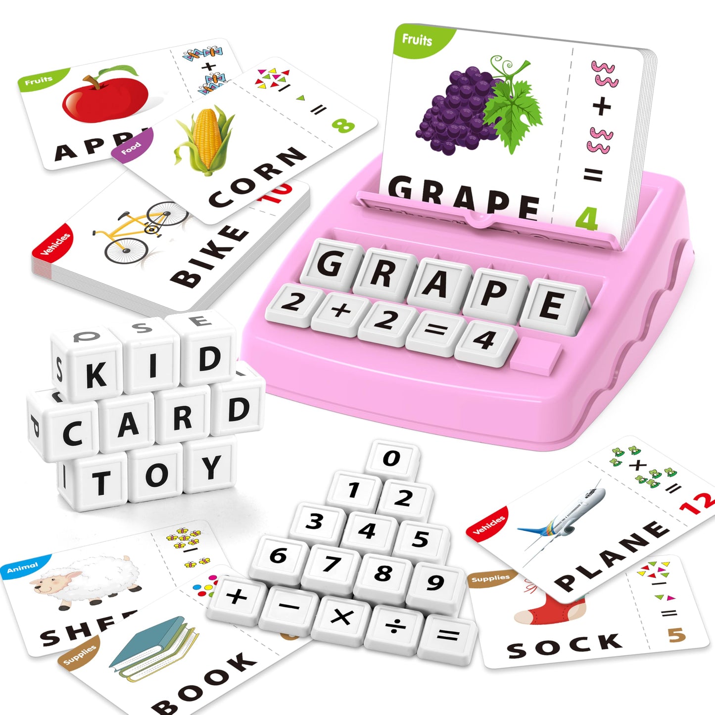 Yolscue Montessori Matching Letter Games,Educational Toys for 3-8 Year Olds Boys Girls,Alphabet