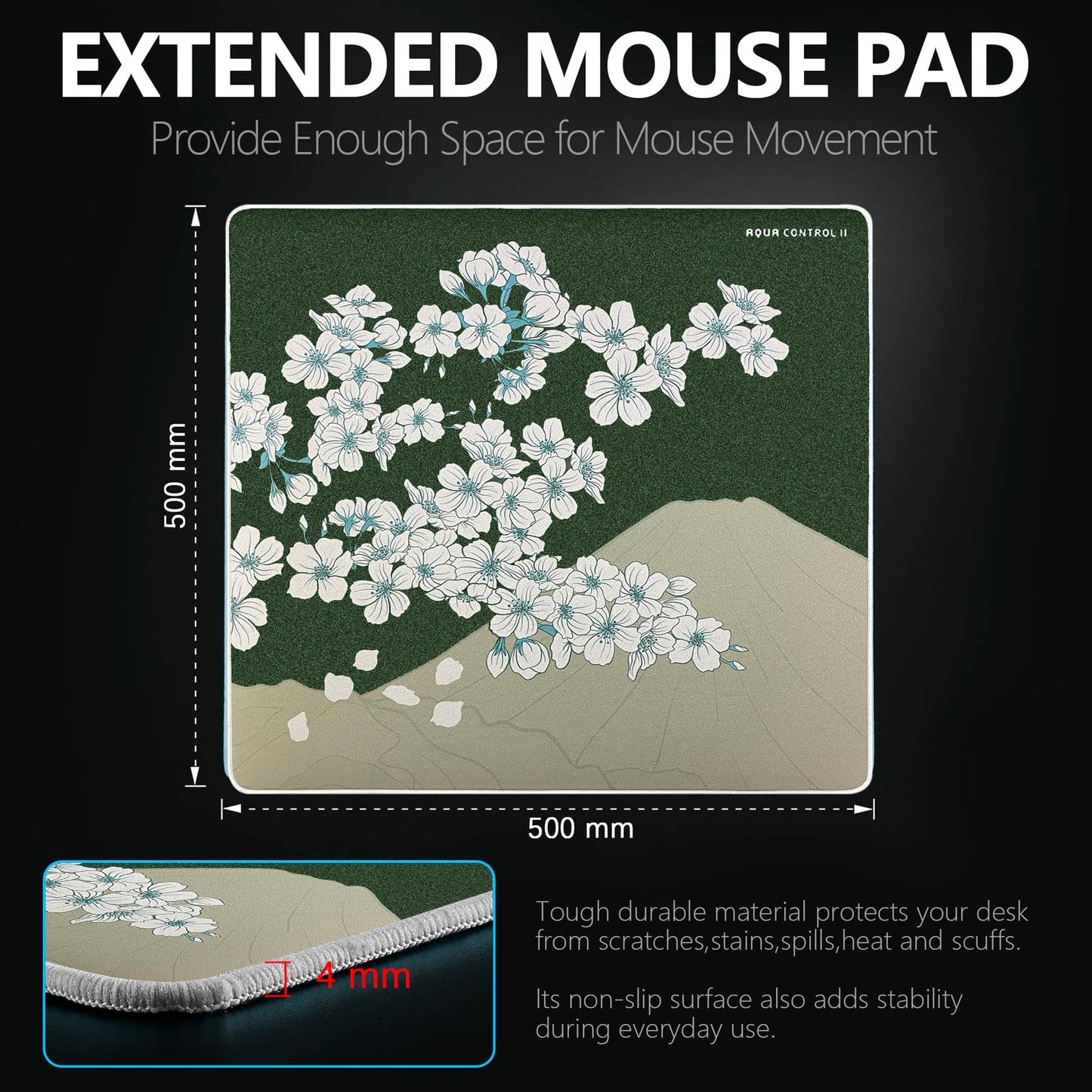 X-Raypad Aqua Control 2 Gaming Mouse Pad, Ultra-High Precision Mouse Pad with Perfect Speed and
