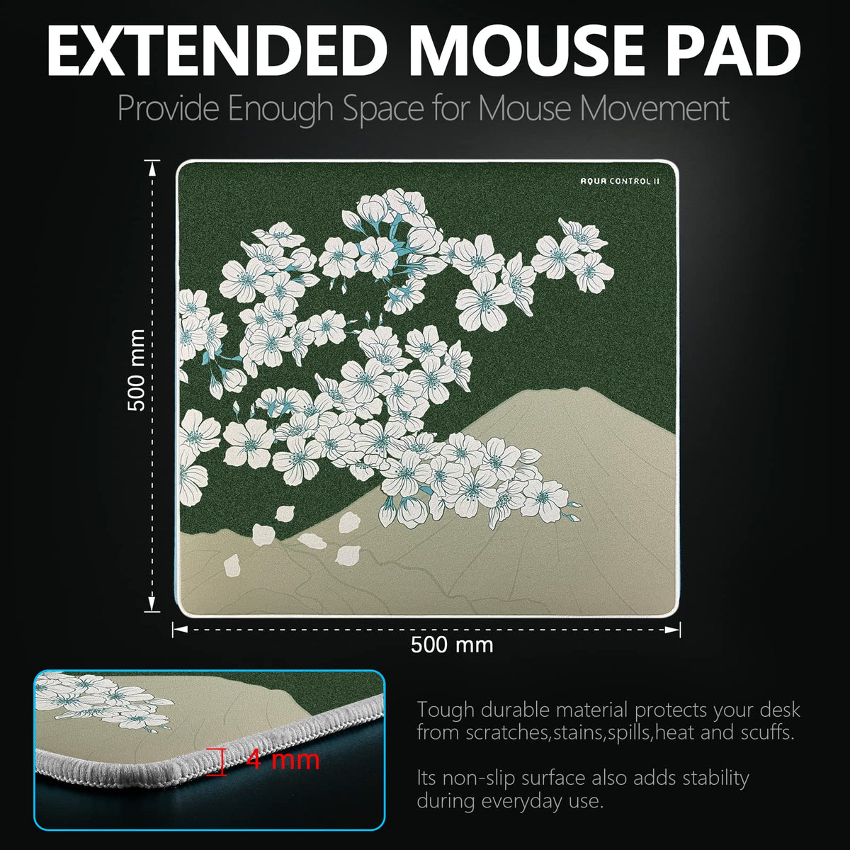 X-Raypad Aqua Control 2 Gaming Mouse Pad, Ultra-High Precision Mouse Pad with Perfect Speed and