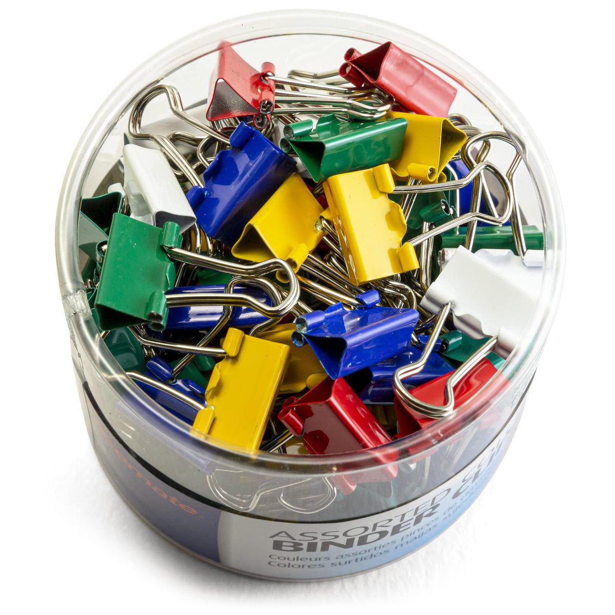 Staples Mini Binder Clips, Assorted Colors, 60-Count