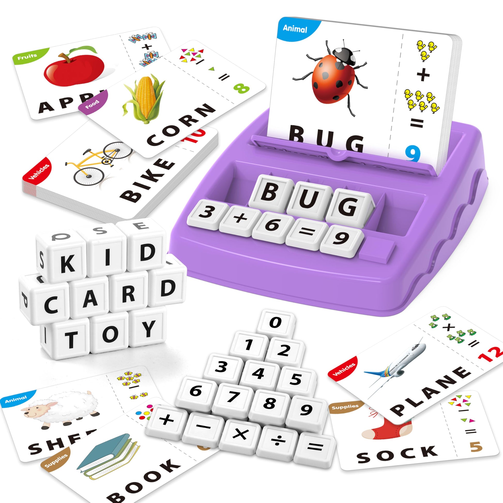 Yolscue Montessori Matching Letter Games,Educational Toys for 3-8 Year Olds Boys Girls,Alphabet
