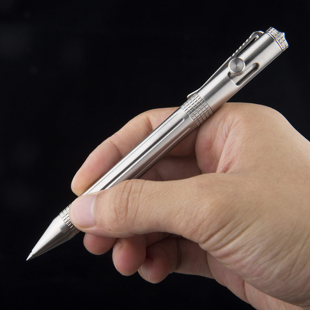SMOOTHERPRO Stainless Steel Bolt Action Pen，Compatible with Parker Refills
