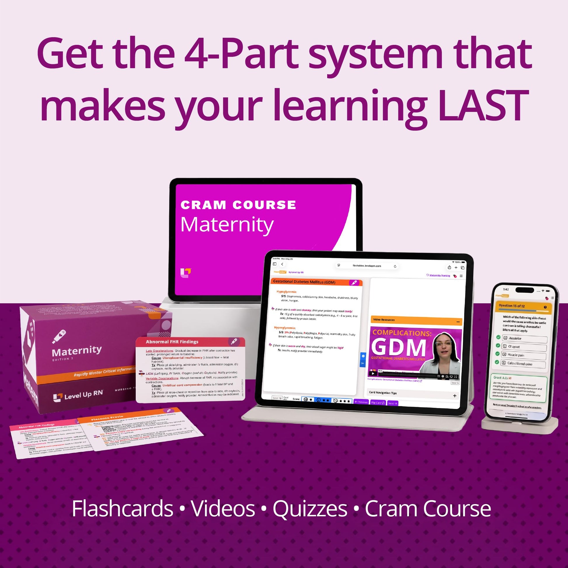 Maternity Flash Cards – No Fluff – Only Essential Info for Nursing School – 2026-2027 NCLEX ATI