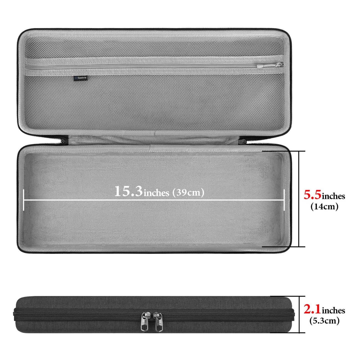 Geekria 90%-96% Keyboard Case, Compatible with Keychron K4 / K4 HE, RK Royal KLUDGE RK96 / RK100