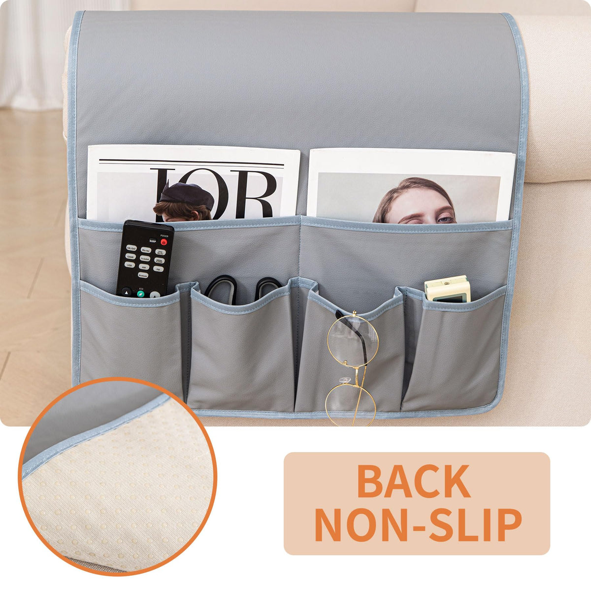 HAOMAIJIA Sofa Armrest Organizer, Remote Control Holder for Recliner Couch