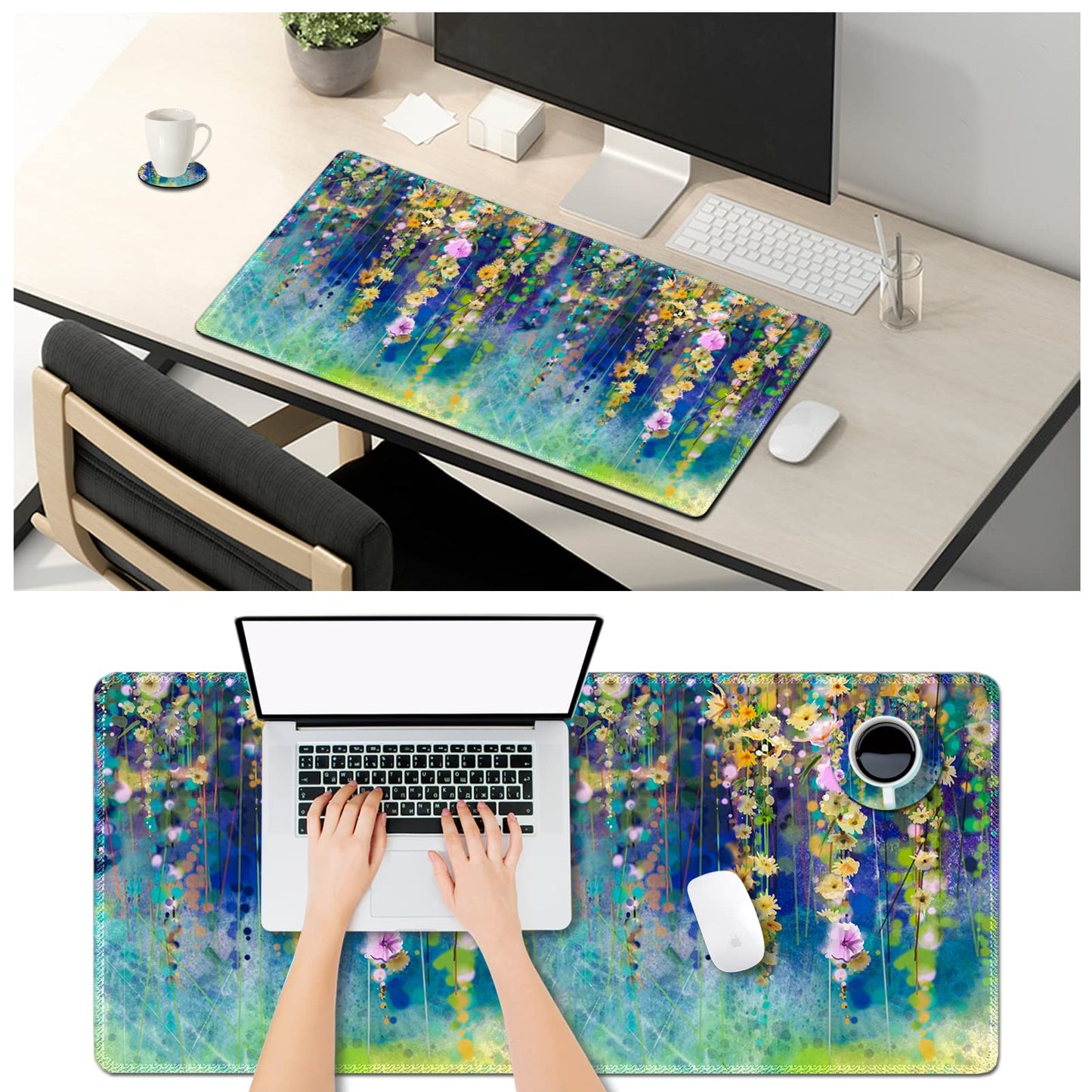 ArtSo Large Gaming Mouse Pad Extended Desk Pad XL Keyboard Mat Long Mousepad Decor Writing Pad