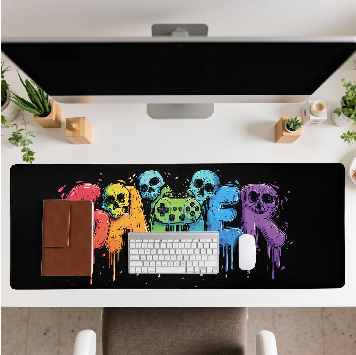 Gaming Mouse Pad Mat XL Extended Large Gaming Desk Pad Mousepad, Vibrant Game Computer Laptop