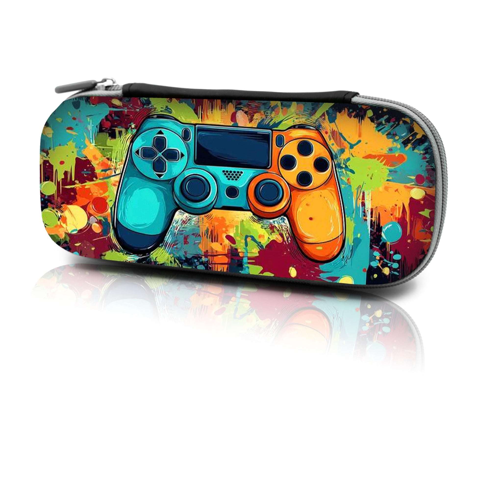 WtallasiSei Game Pencil Case Zip Pencil Box Multi Pouch Holder Desk Organizer For Boys Girls School