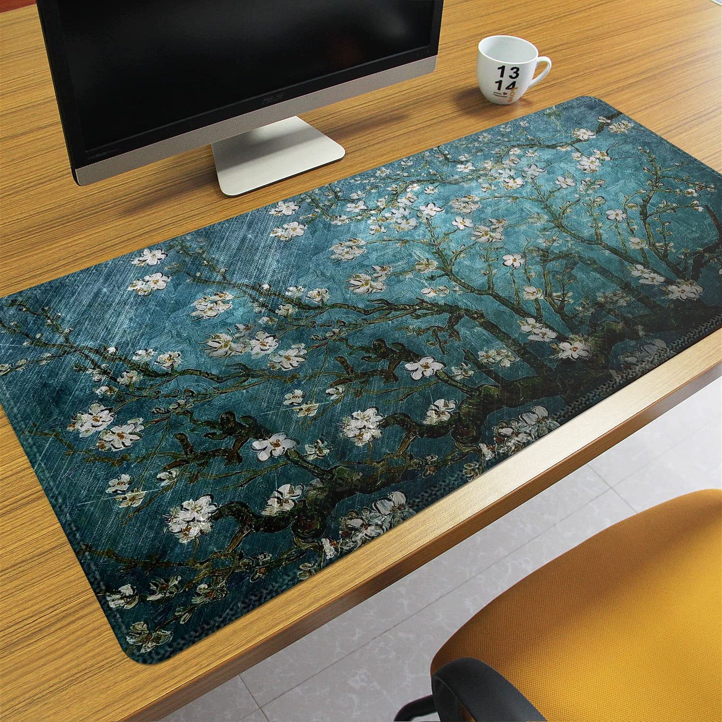 Meffort Inc Extended XXL Mouse Pad Thick Water Resistance Desk Mat with Non-Slip Rubber Pad for