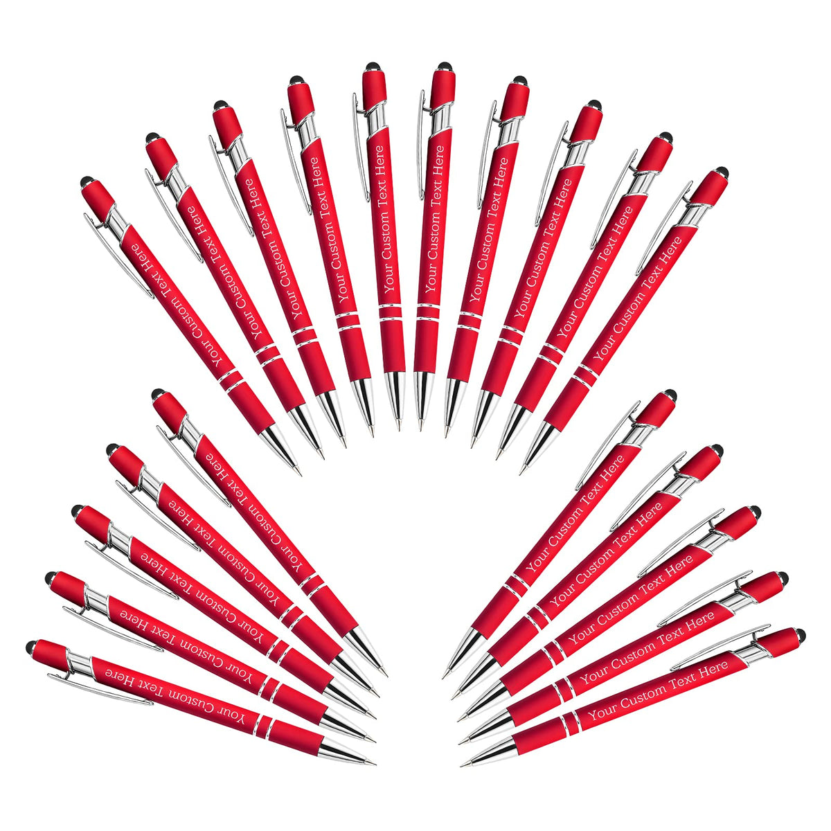 Xiuyours Personalized Custom Pens Bulk Free Engraving with Name Message Customized Ballpoint Pens