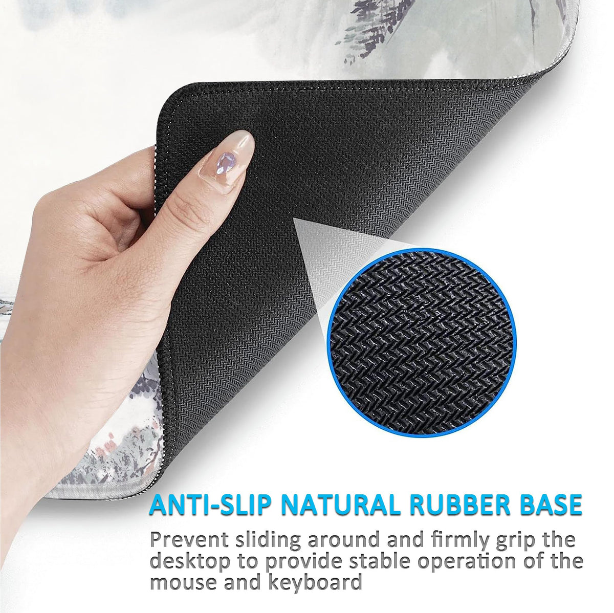 LL-COEUR XXL Landscape Gaming Mouse Pad Computer Keyboard Mat Office Desk Pad (Landscape 1, 23.6" x