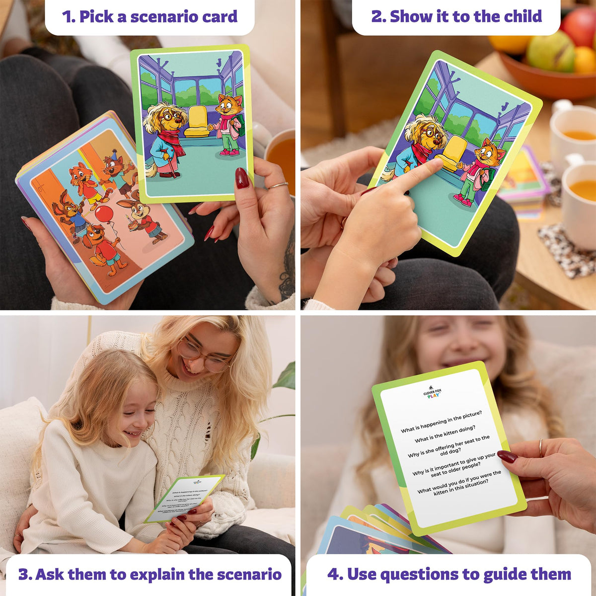 Who What Why Mega Pack Conversation Cards, Speech Therapy Game, Ages 4+