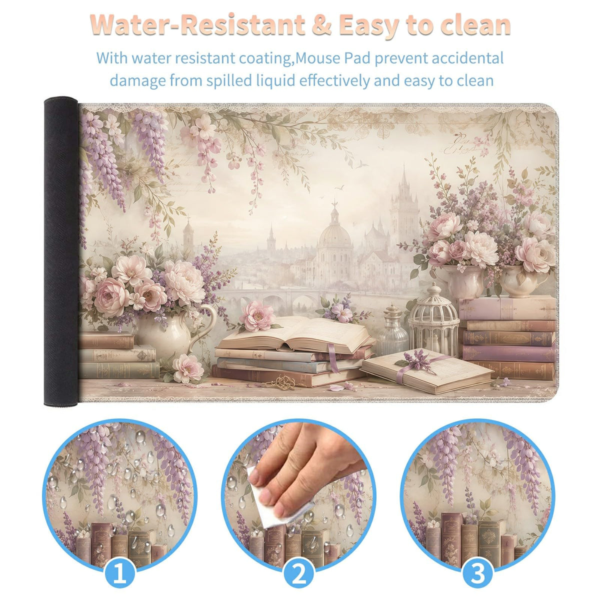 Desk Mat Large Gaming Mouse Pad + Coaster