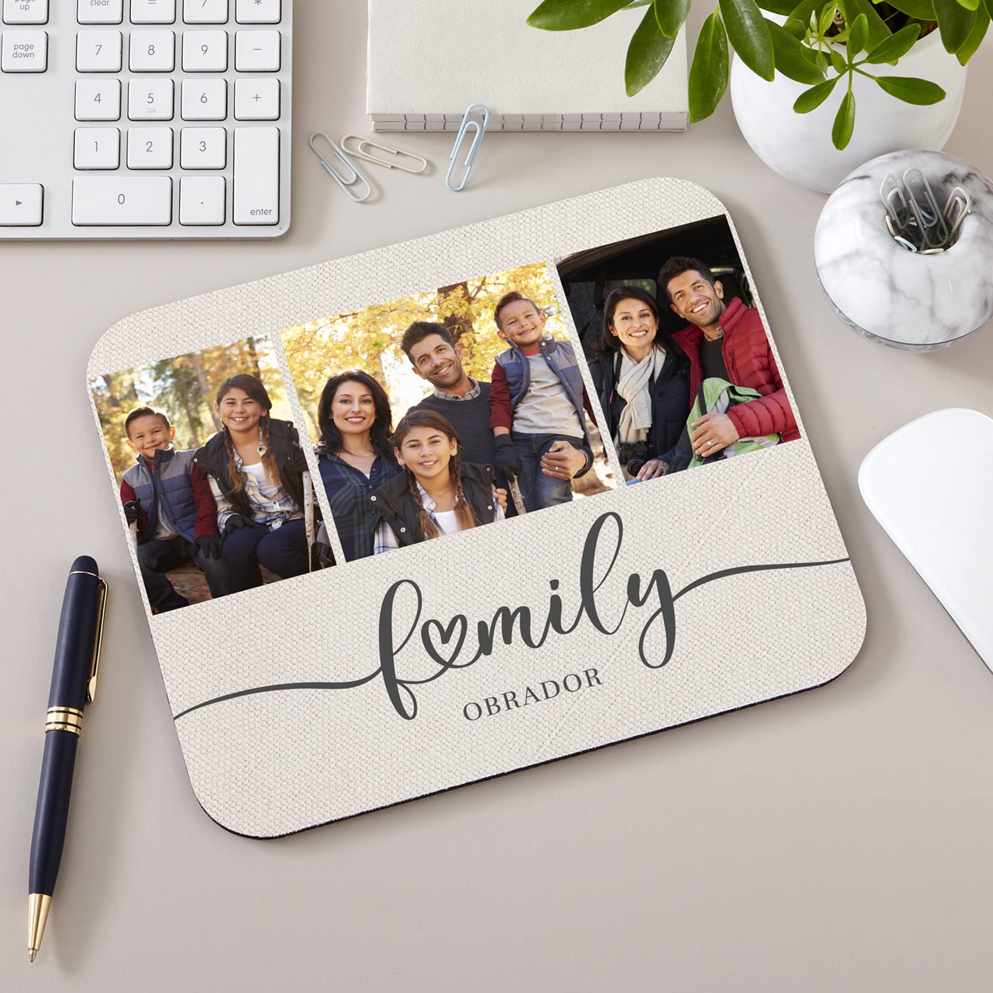 Let's Make Memories Personalized Family is Everything Photo Mouse Pad - Computer Accessory