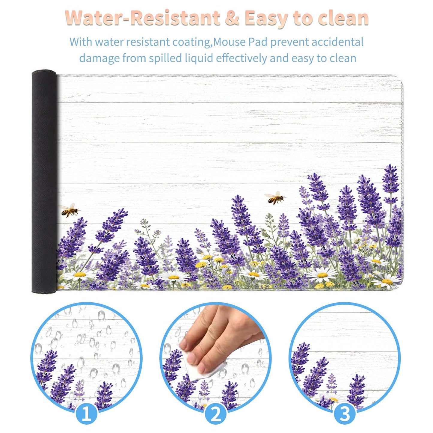 Desk Mat Large Gaming Mouse Pad + Coaster