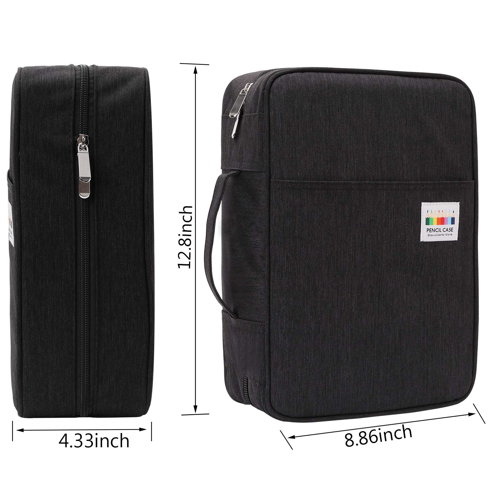 AYVANBER Big Capacity Colored Pencil Case Organizer 304 Slots Pen Holder Waterproof Storage Pouch