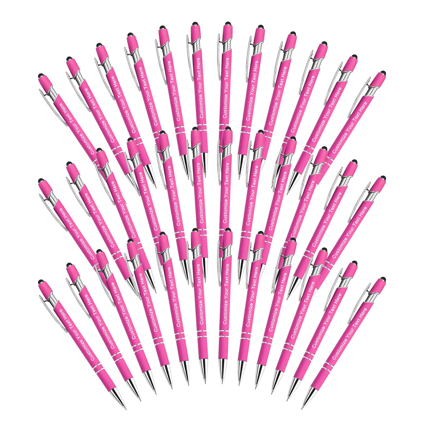 Qingxily Up to 300 Pcs Custom Pens Bulk,Personalized Pens with Free Engraving,Customized Stylus