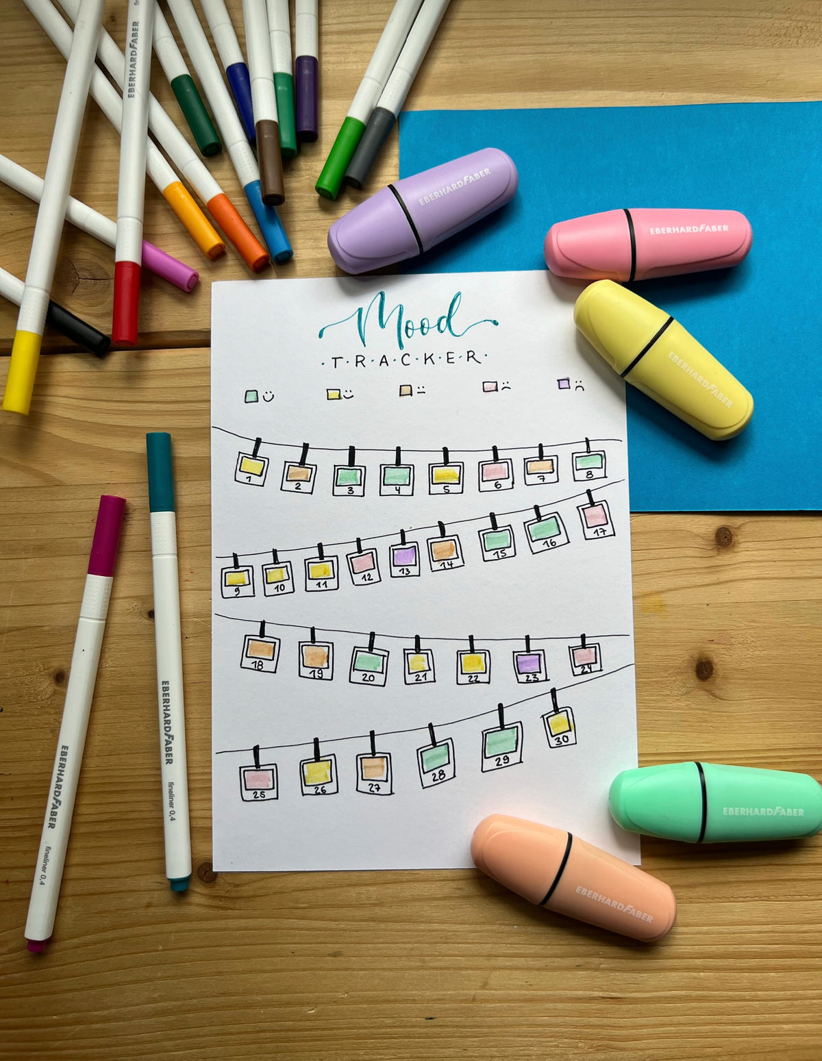 Eberhard Faber Pastel Mini Highlighters - Box, Set of 6