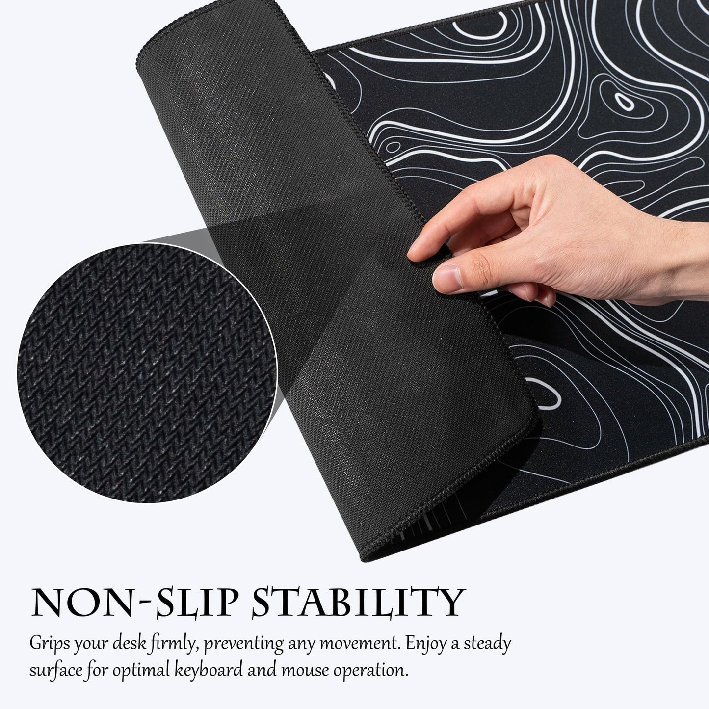 ALOANES Waterproof Gaming Mousepad Large Mouse Mat Non-Slip Rubber Base