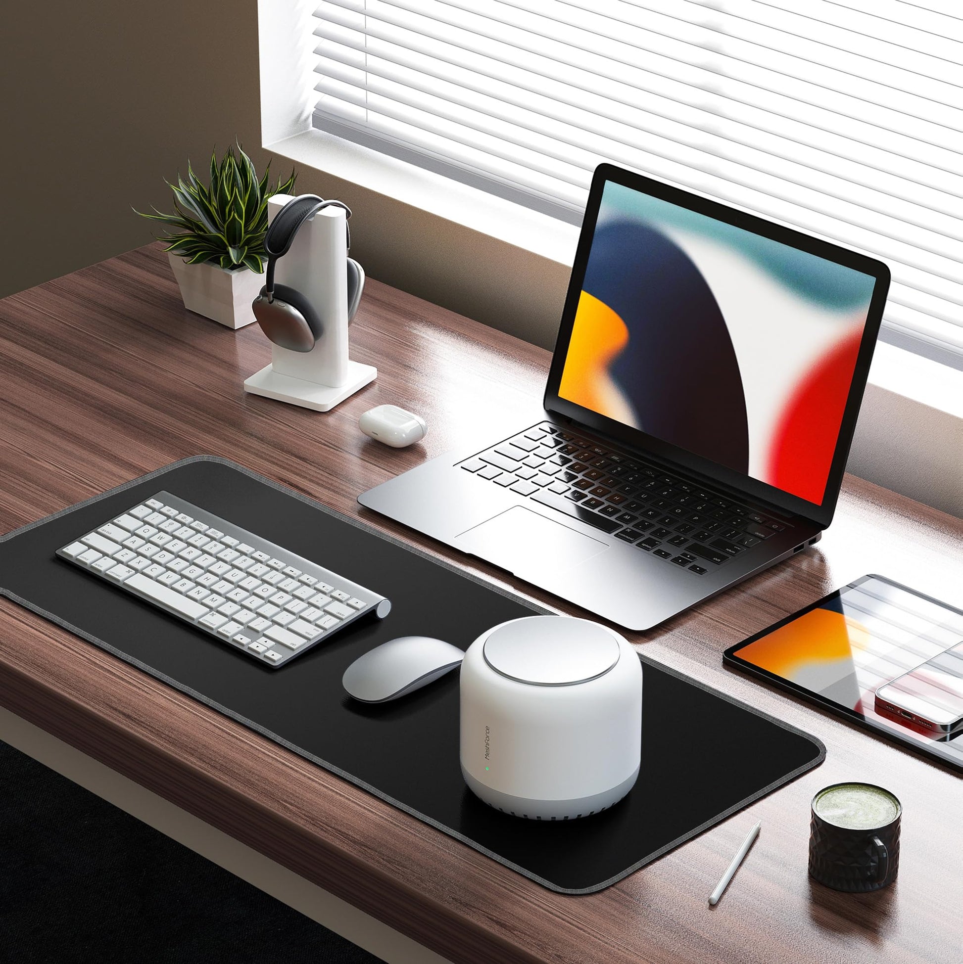 LL-COEUR XXL Black Mouse Pad Gaming Keyboard Mat Laptop Office Desk Mat (31.5" x 11.8" x 0.12")