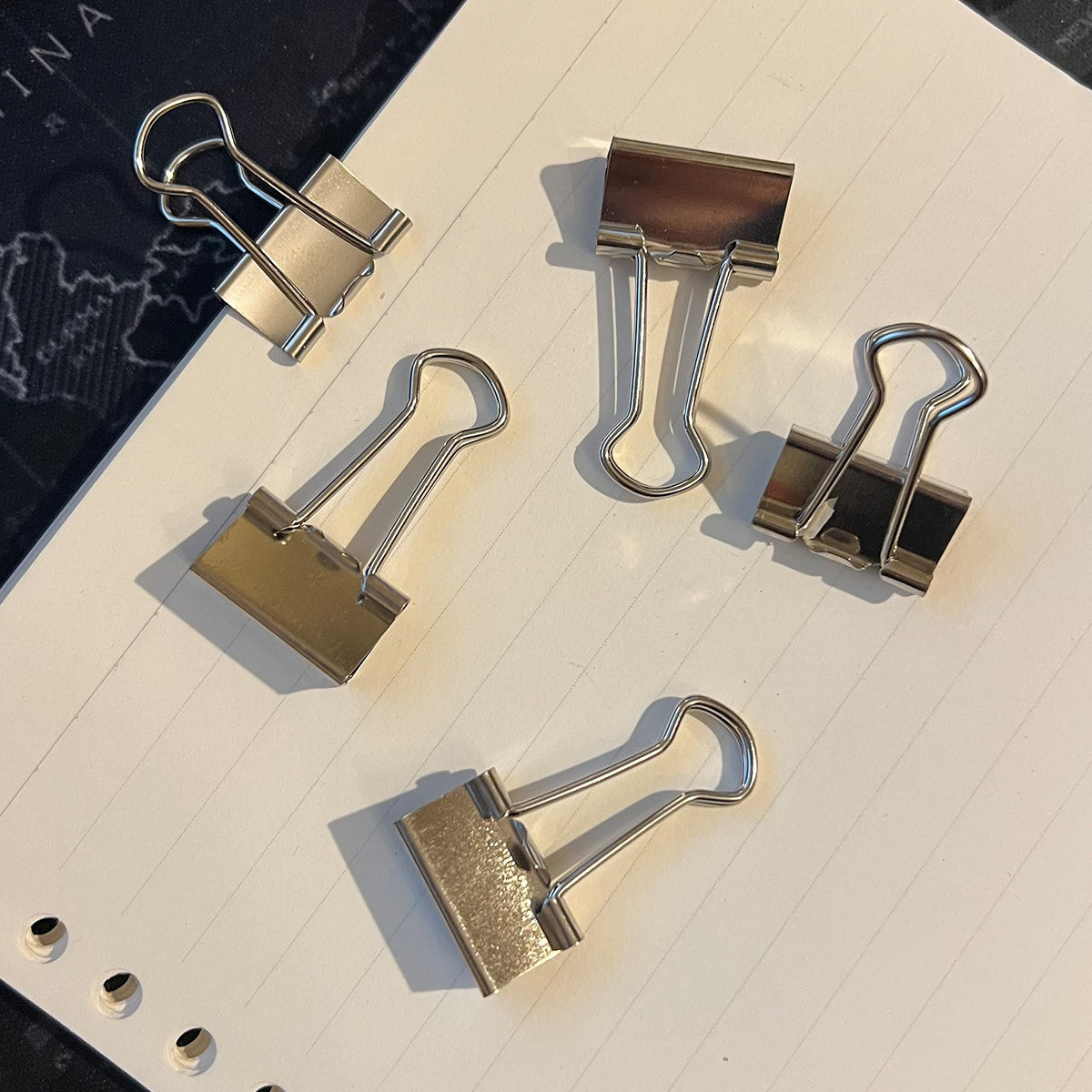 Nctinystore Binder Clips Small Metal Clamp 0.75 inch / 19 mm (Silver, 40 PCS)