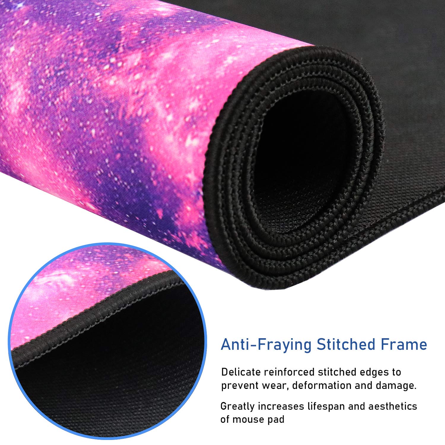 Gaming Mouse Pad,31.5x15.7x0.12 inch Waterproof Computer Keyboard Mouse Mat