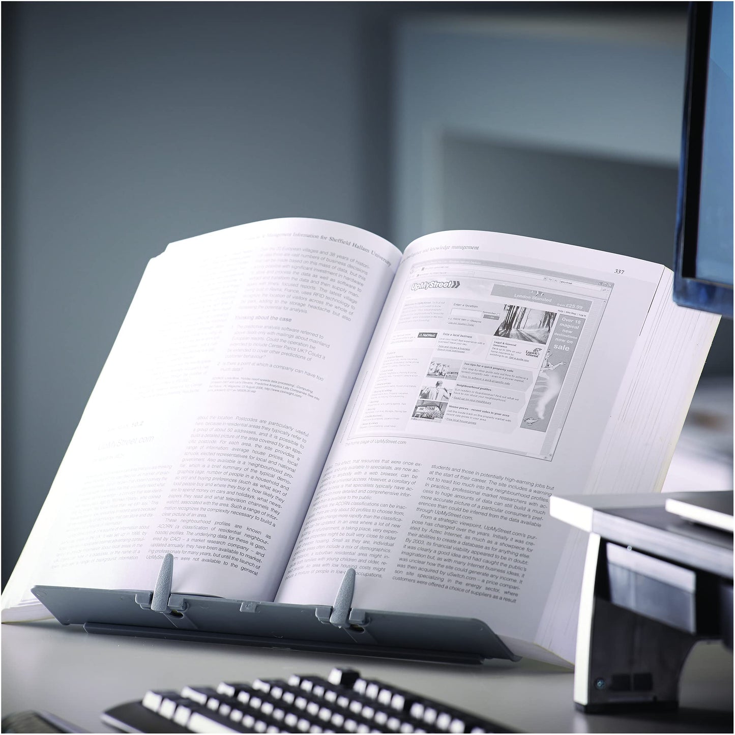 Fellowes 21140 Booklift Copyholder(Metallic Silver)
