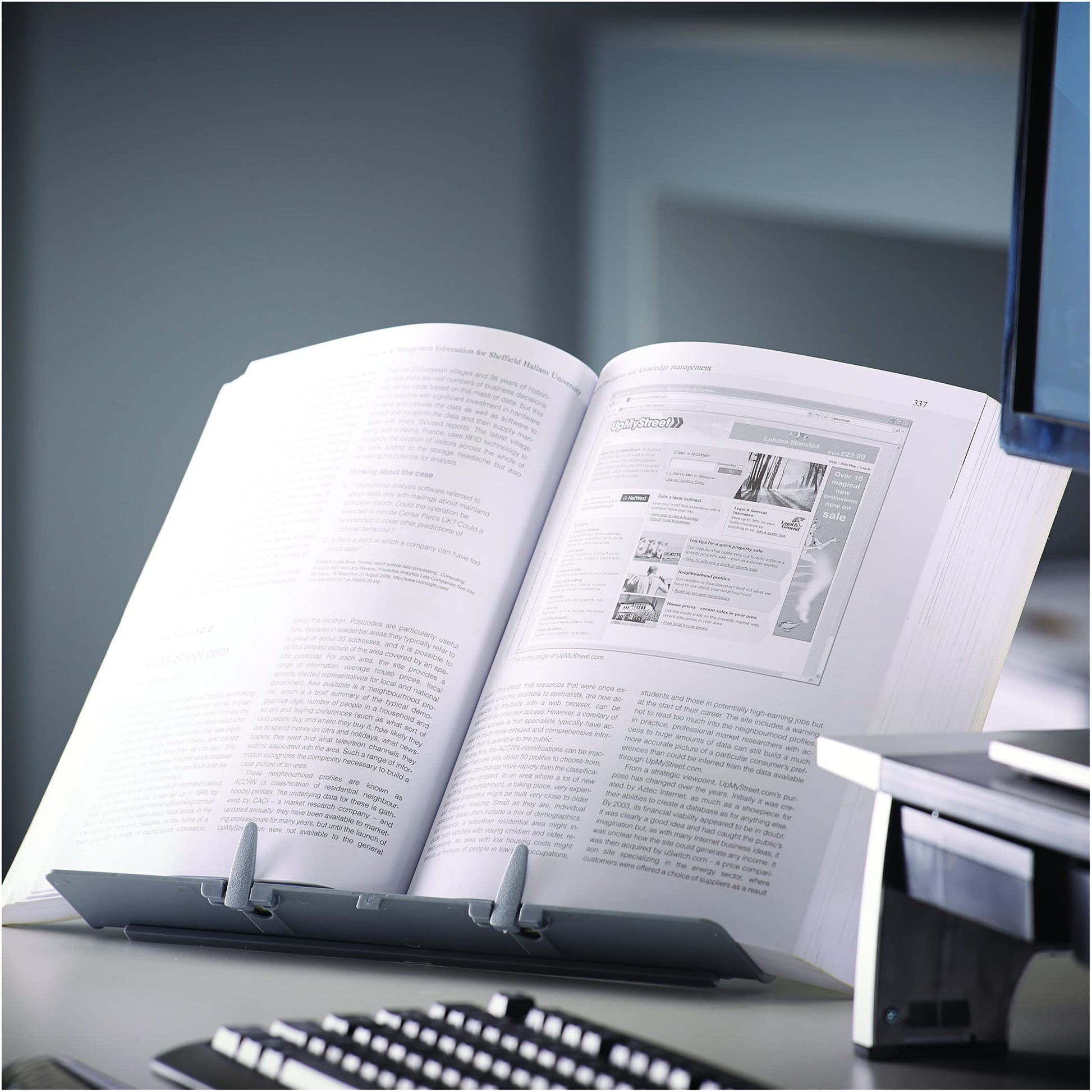 Fellowes 21140 Booklift Copyholder(Metallic Silver)