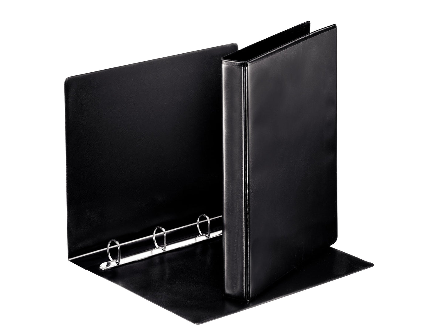 Esselte 4 Ring Binder, PP, Holds up to 190 Sheets, 42 mm Spine, 49733 - A4, Black