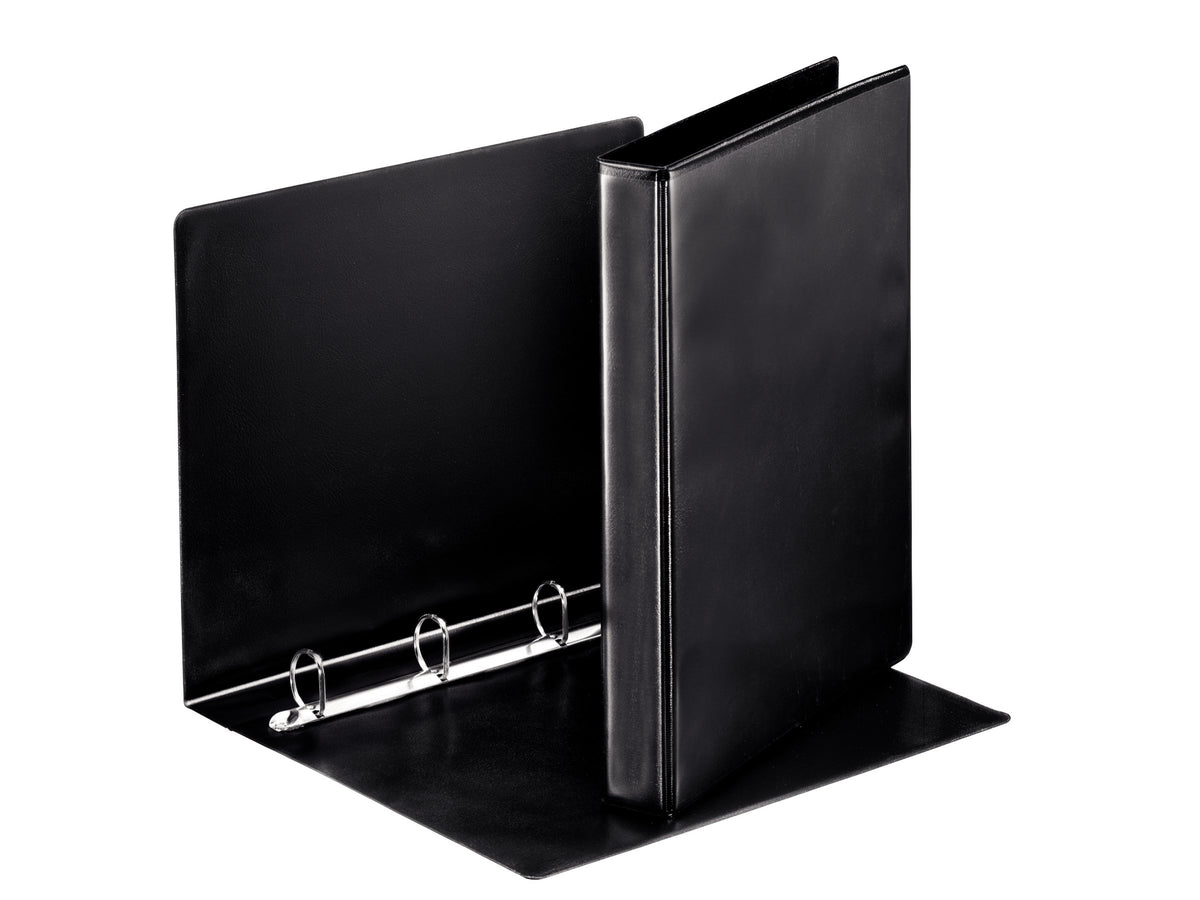Esselte 4 Ring Binder, PP, Holds up to 190 Sheets, 42 mm Spine, 49733 - A4, Black