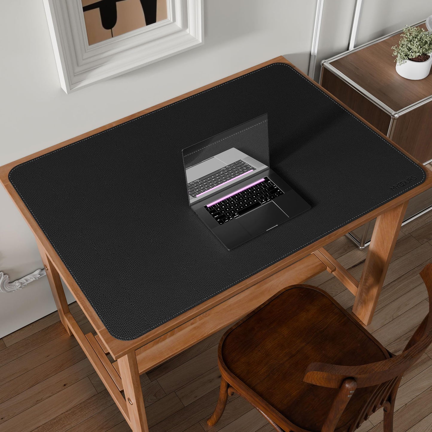 Mydours 40"x28" XL Large Desk Mat - Full Desk Blotter Mouse Pad, (Black)
