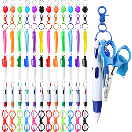 Glenmal 72 Pcs Nurse Pen Set for Badge Reel Mini Pens, Simple