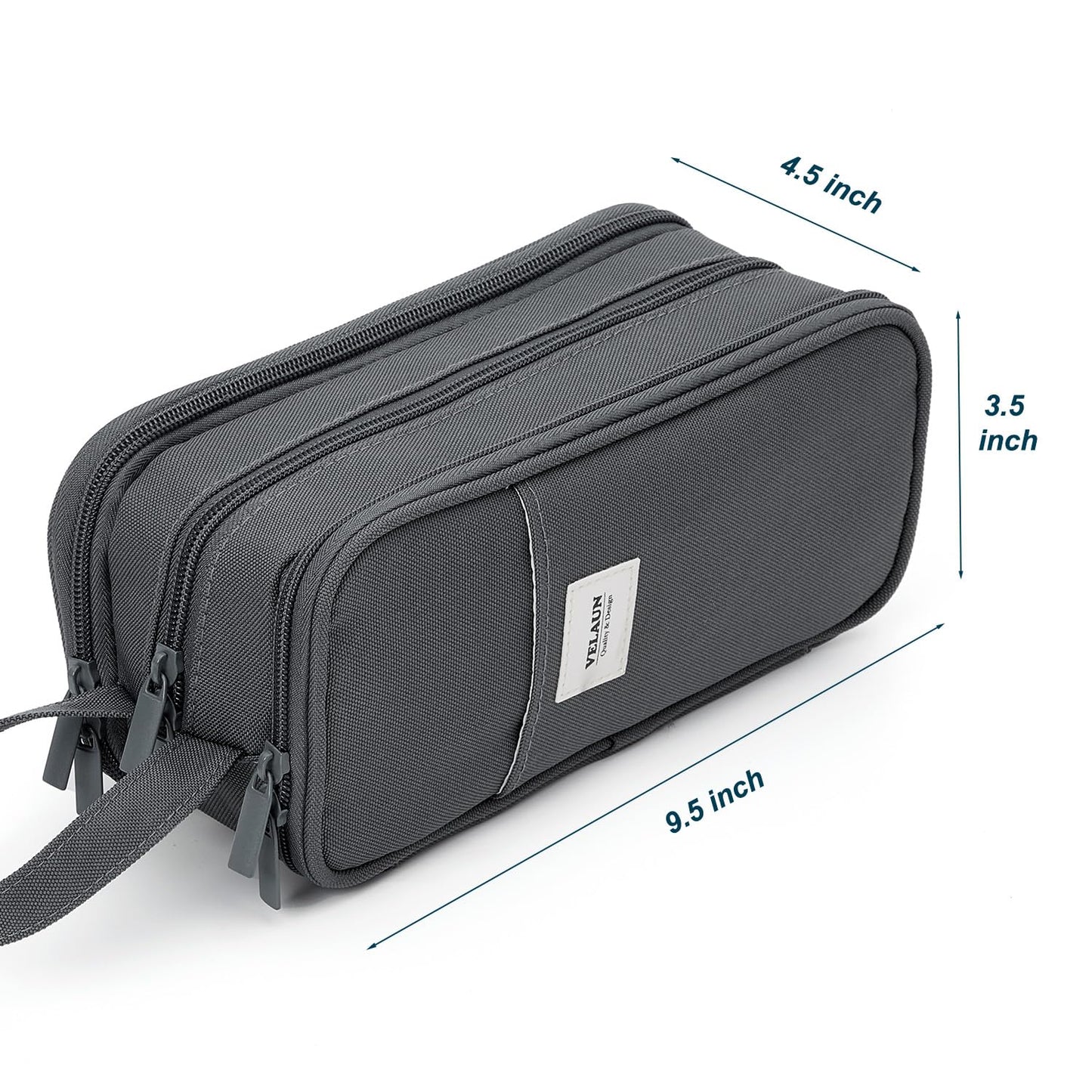 VELAUN Pencil Case Pouch, Large Capacity Pencil Box Bag, Aesthetic Pen Organizer for School