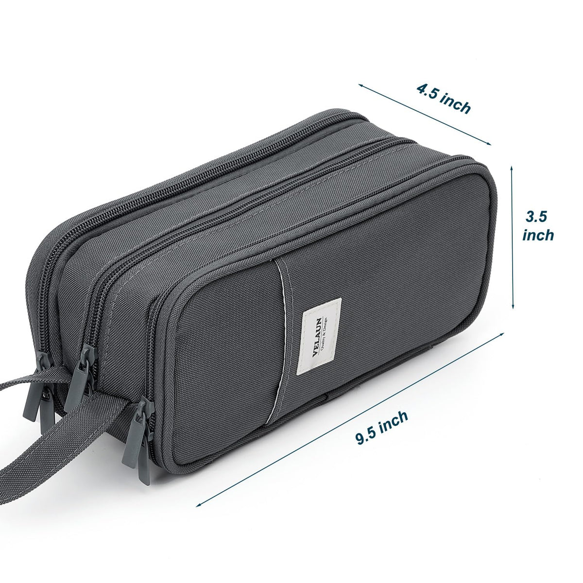 VELAUN Pencil Case Pouch, Large Capacity Pencil Box Bag, Aesthetic Pen Organizer for School