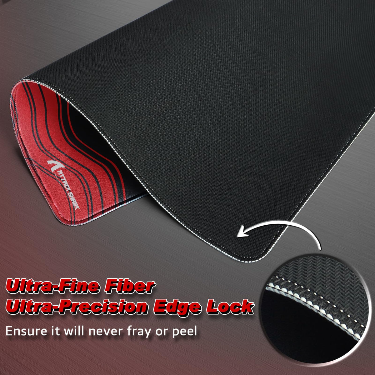ATTACK SHARK CM02 Gaming Mouse Pad Esports Speed Large Mouse mats for Desk Waterproof Surface