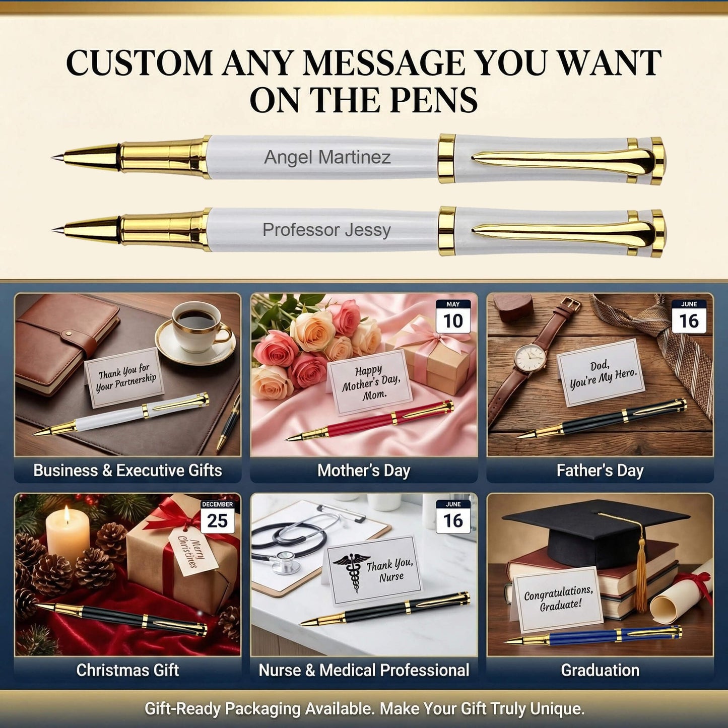 Yastar Personalized Business Pen Gift for Colleague Friend Groomsman Nurse