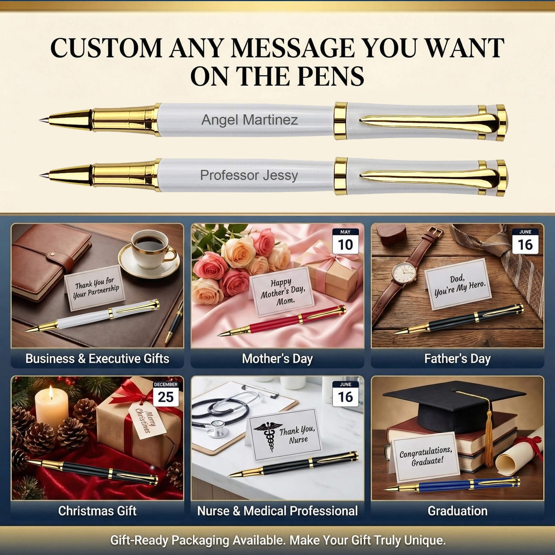 Yastar Personalised Gift Pens Gift Pen for Family Colleague Elder Friends