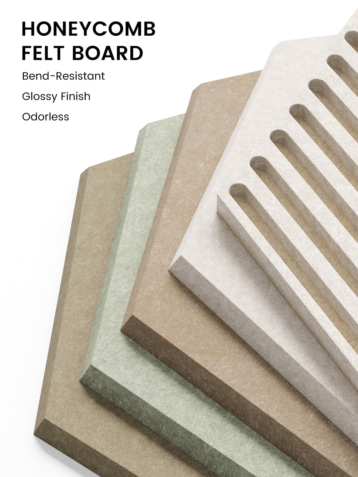 Fluxynara 10-Pack Hexagon Cork Board Alternative, Linen Dusk