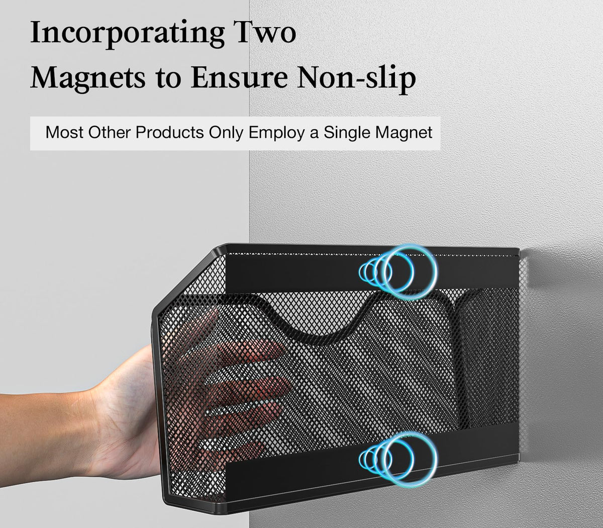 JANE EYRE Magnetic File Holder - 3PCS Paper Mail Organizer