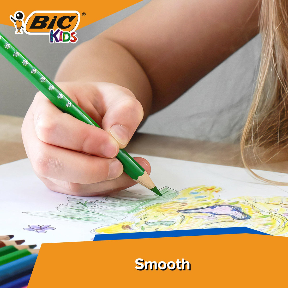 BIC Kids Wood Colouring Pencils Assorted Vivid Colours Pack of 36